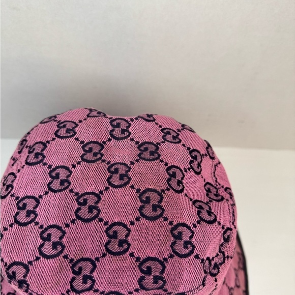 Gucci Bucket Hat GG Monogram Unisex Pink Color Size Medium. main image 8